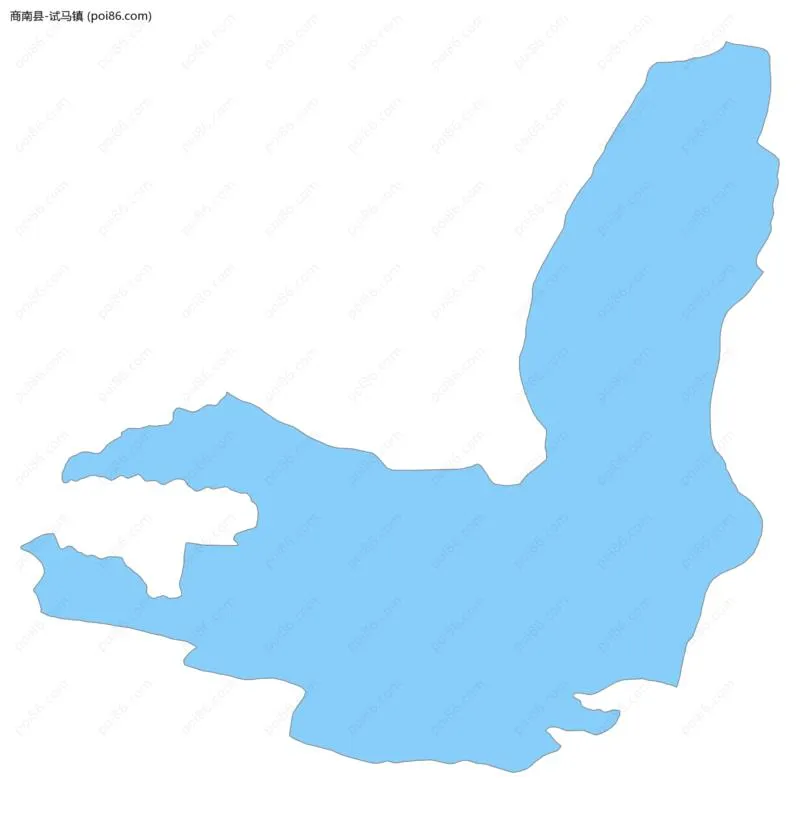 试马镇边界地图