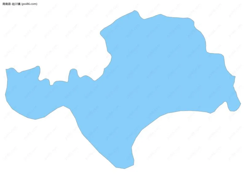 赵川镇边界地图