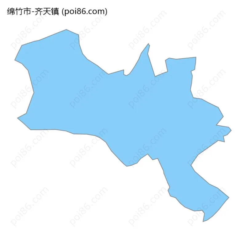 齐天镇边界地图