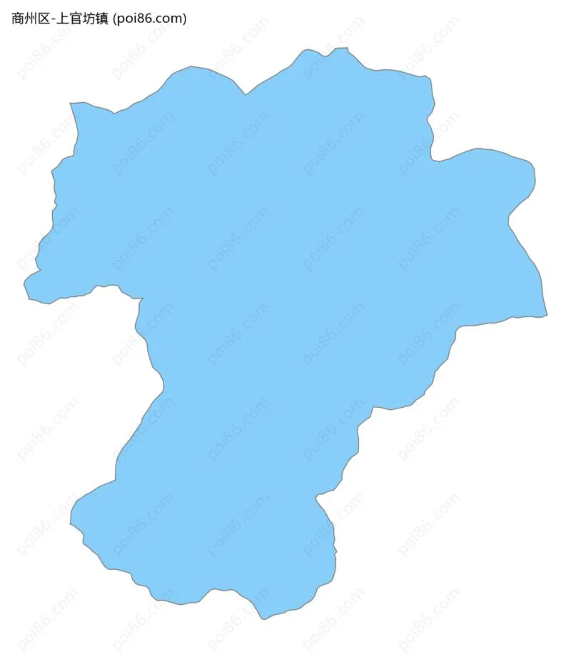 上官坊镇边界地图