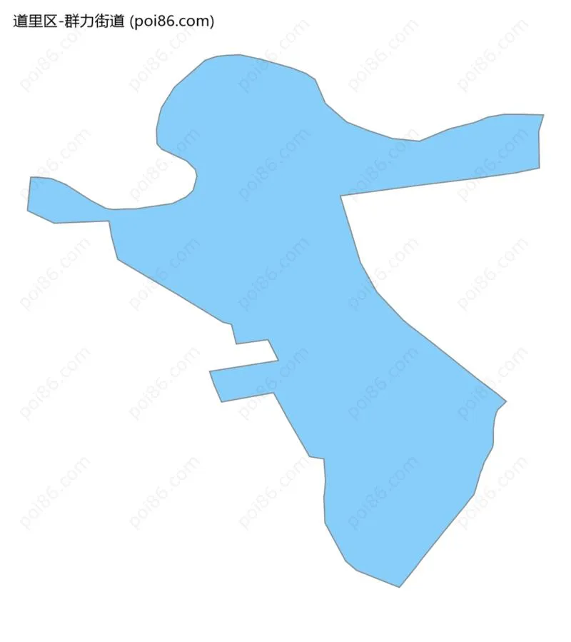 群力街道边界地图