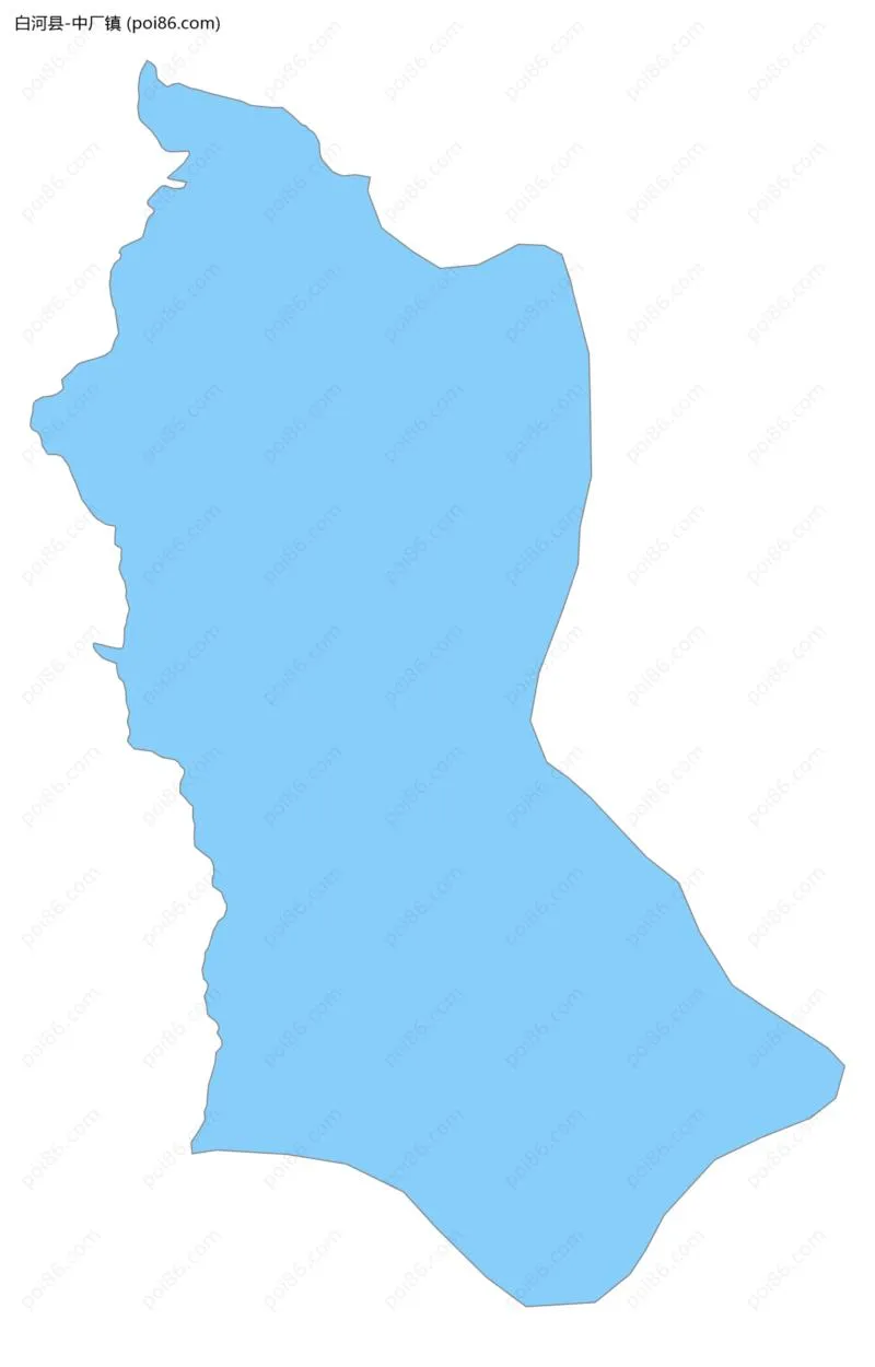 中厂镇边界地图