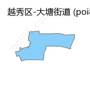 大塘街道边界地图