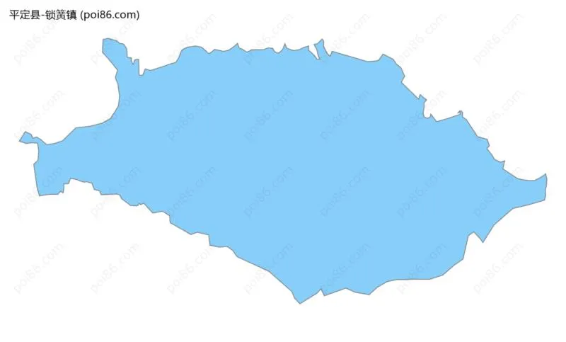 锁簧镇边界地图