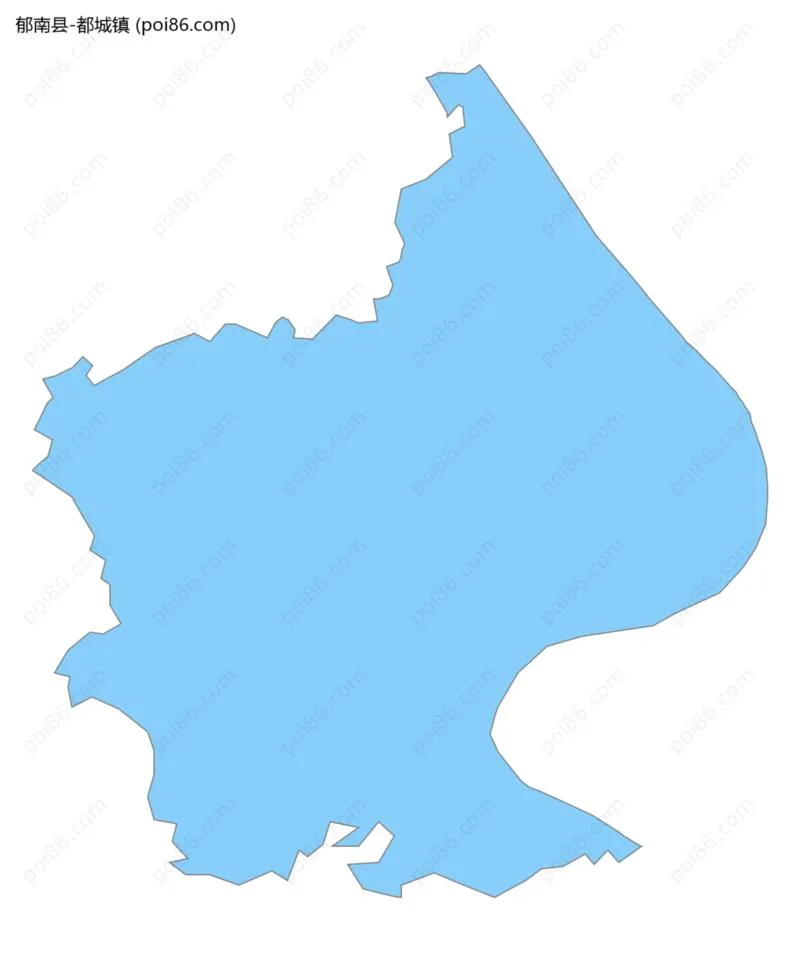 都城镇边界地图