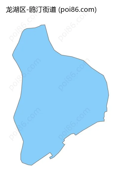 鸥汀街道边界地图