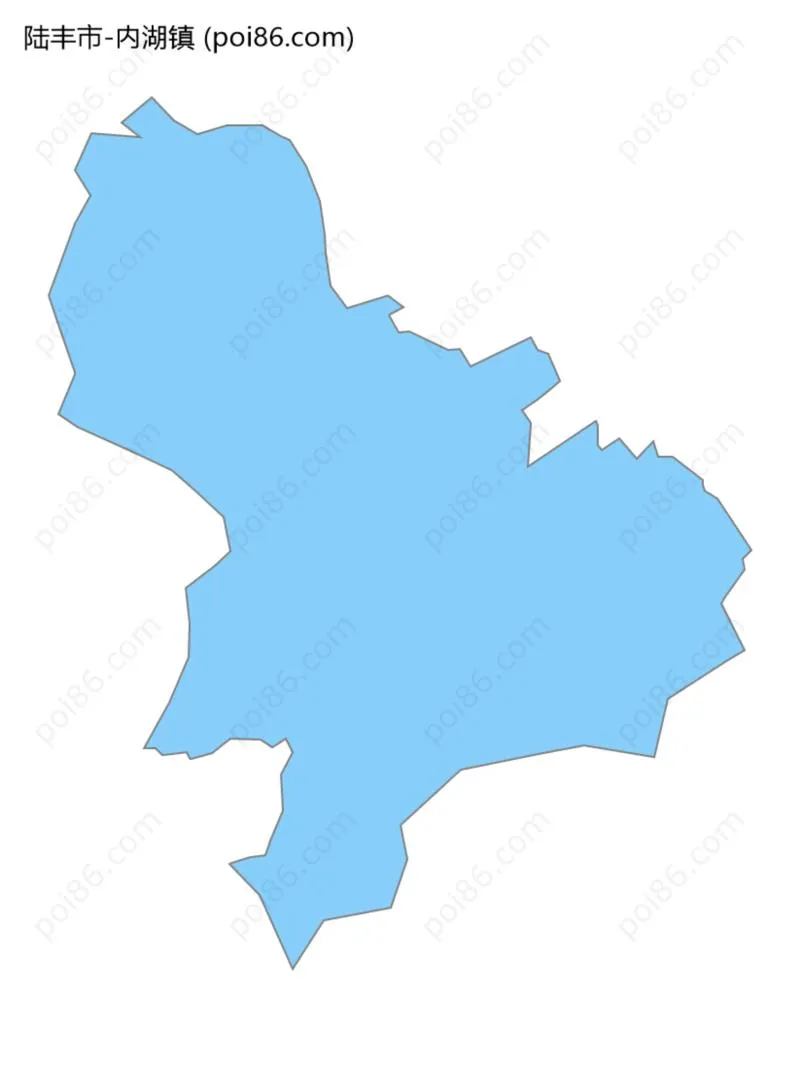 内湖镇边界地图