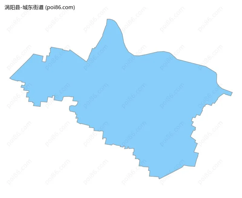 城东街道边界地图