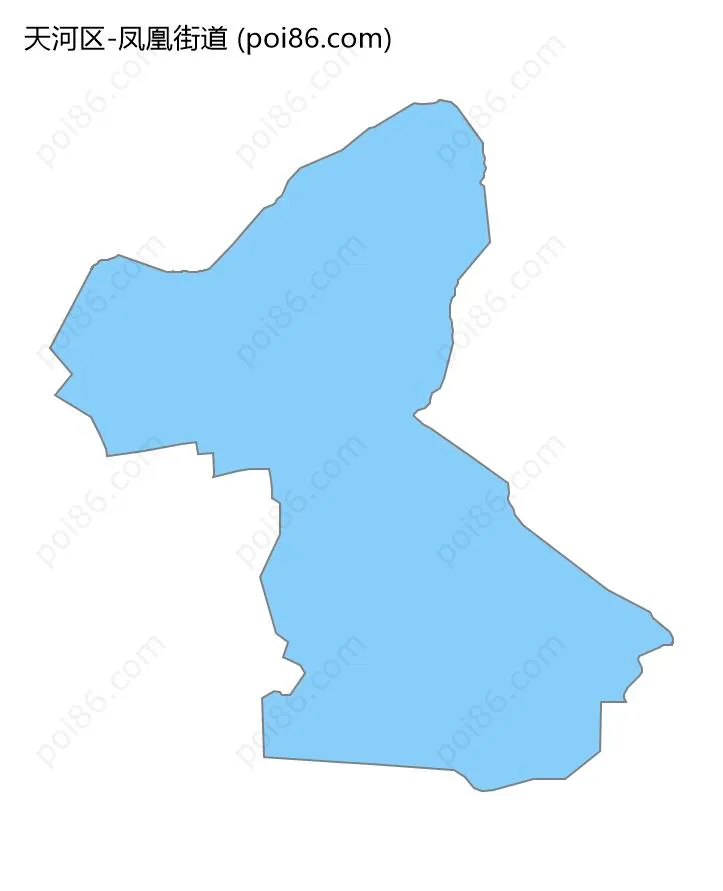 凤凰街道边界地图