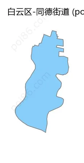 同德街道边界地图