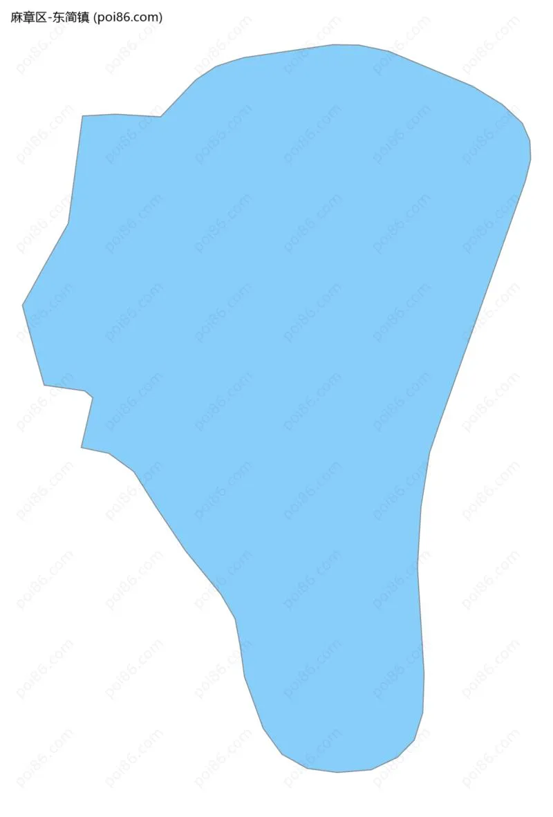 东简镇边界地图