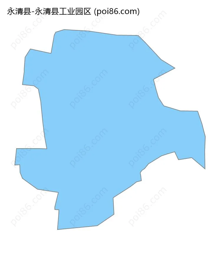 永清县工业园区边界地图