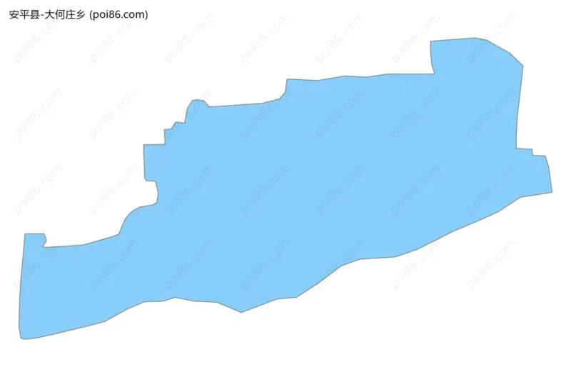 大何庄乡边界地图