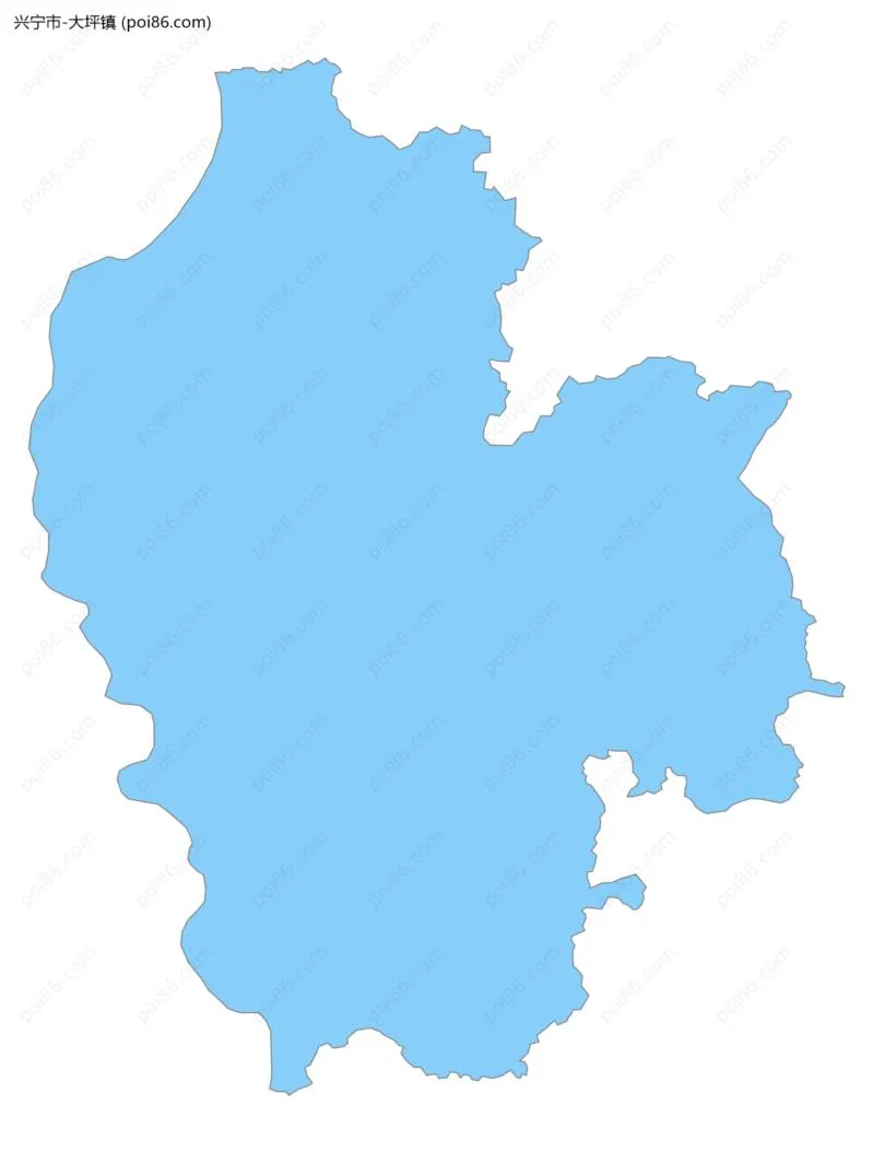 大坪镇边界地图