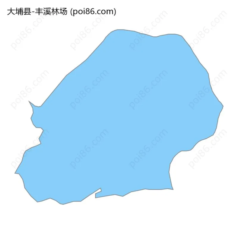 丰溪林场边界地图