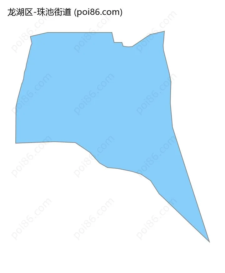 珠池街道边界地图