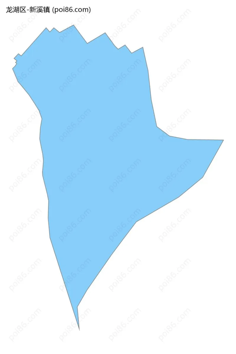 新溪镇边界地图