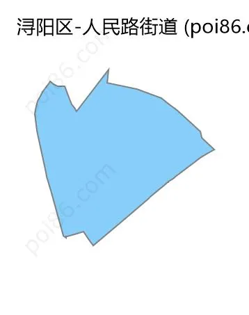 人民路街道边界地图