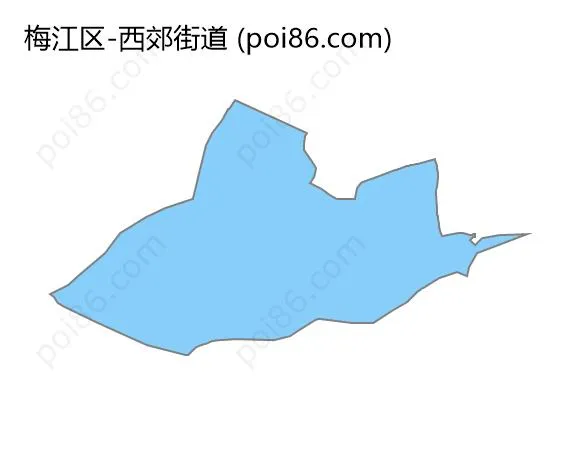 西郊街道边界地图