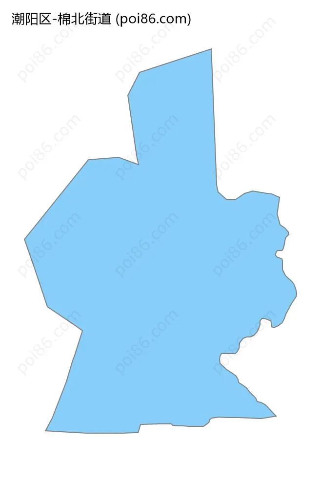 棉北街道边界地图