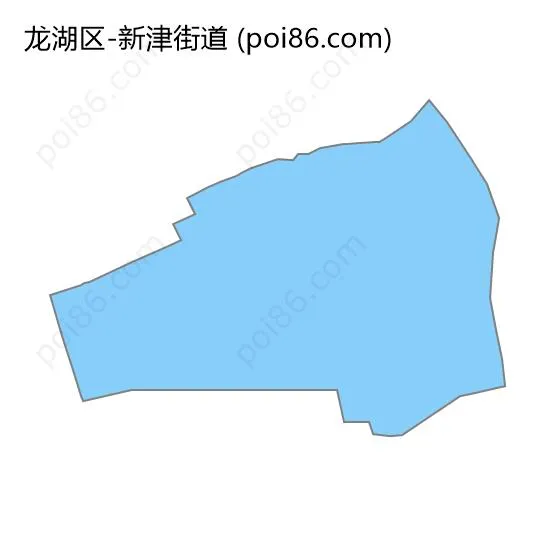 新津街道边界地图