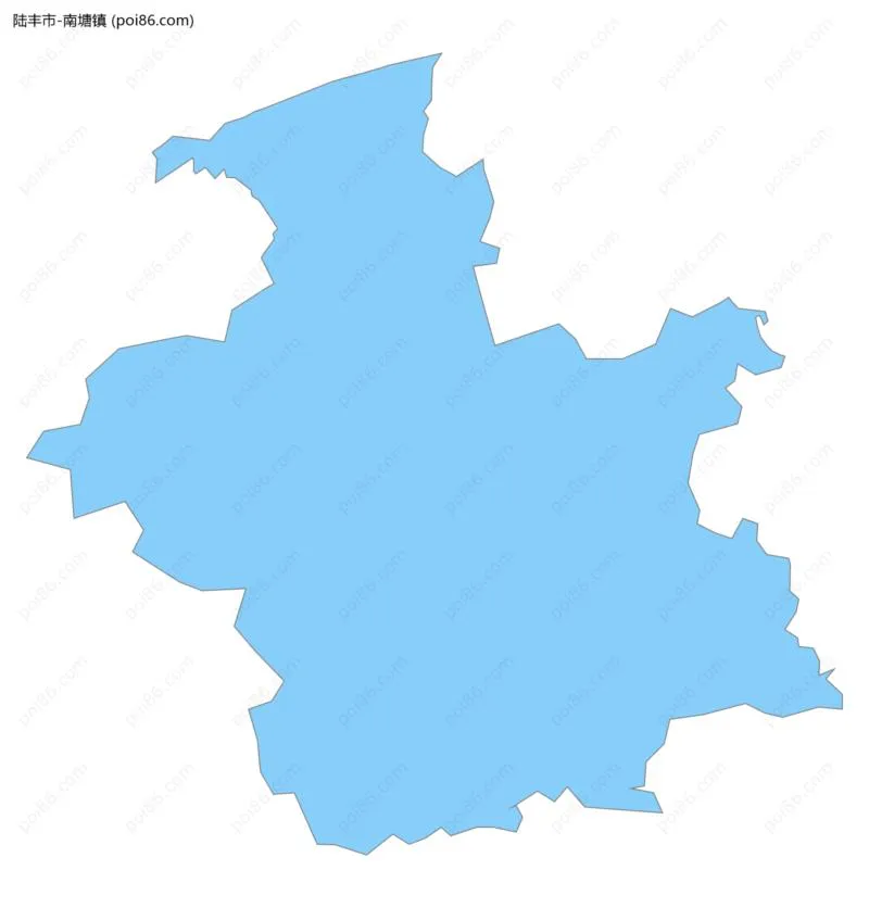 南塘镇边界地图