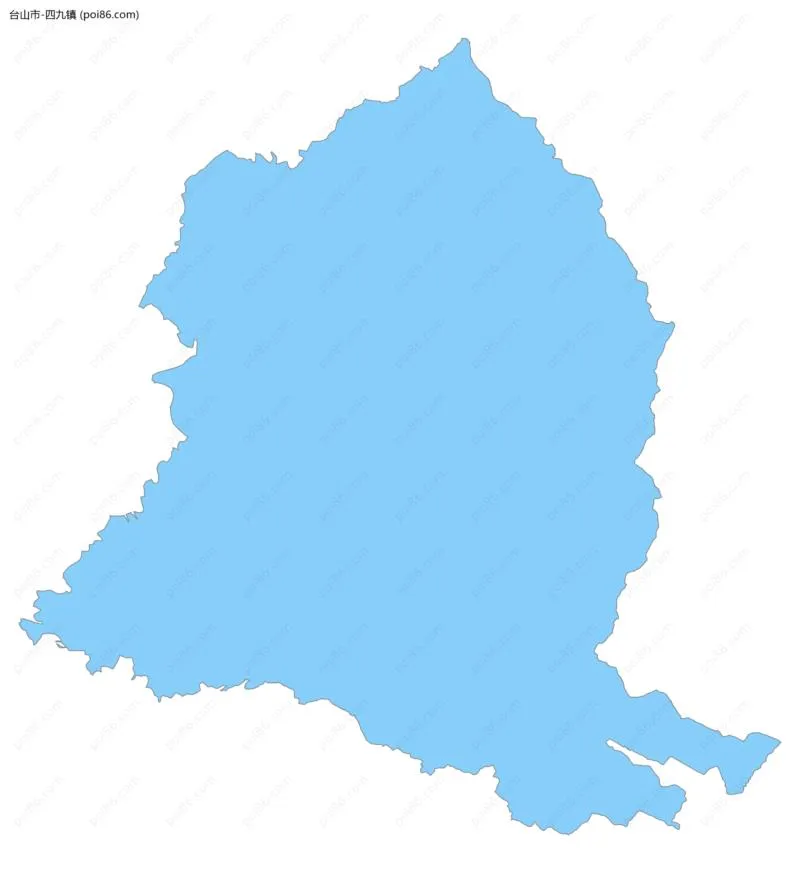 四九镇边界地图