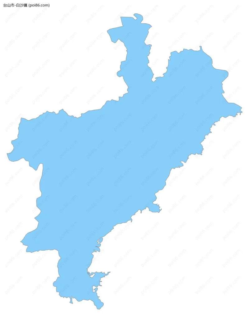 白沙镇边界地图