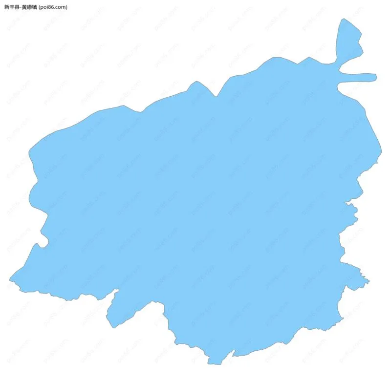 黄礤镇边界地图