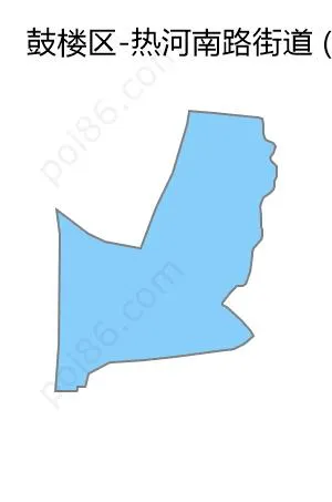 热河南路街道边界地图