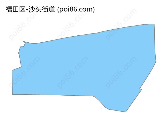 沙头街道边界地图