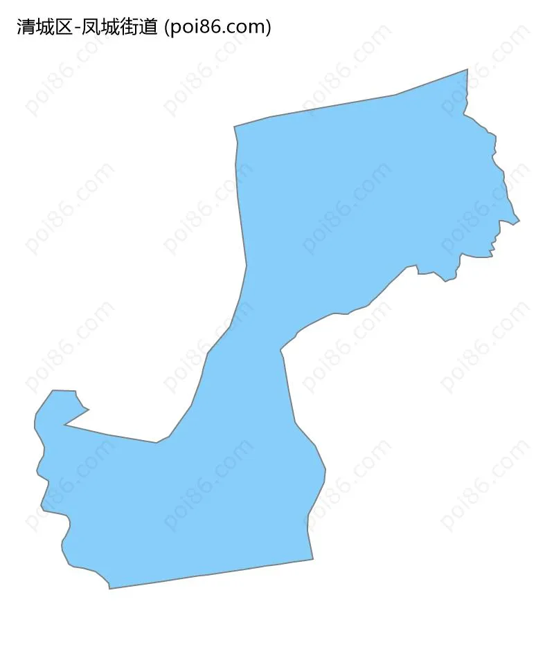 凤城街道边界地图