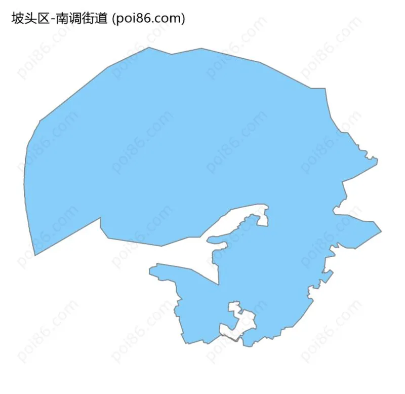 南调街道边界地图