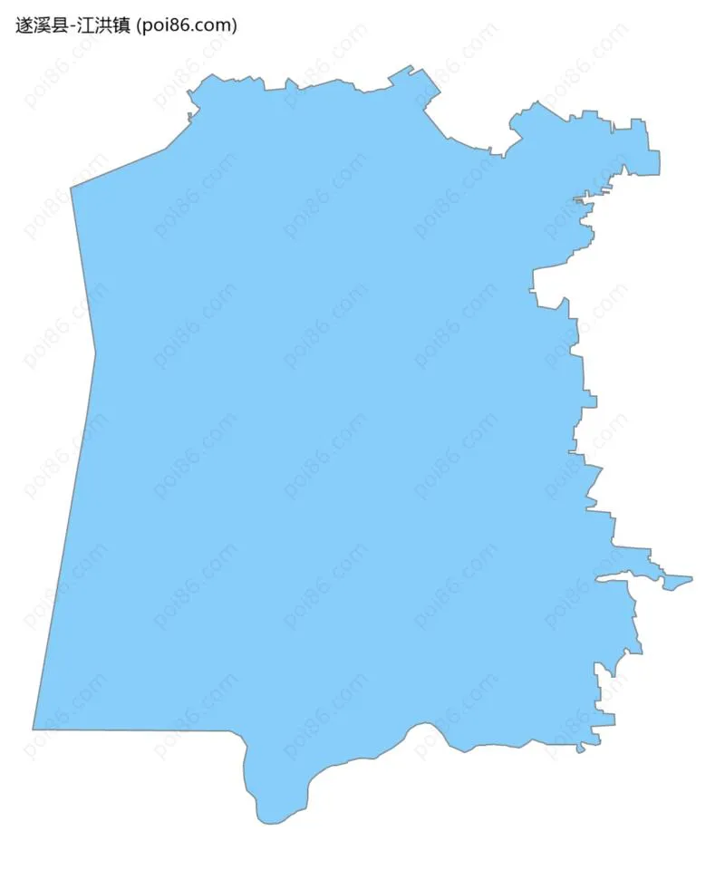 江洪镇边界地图