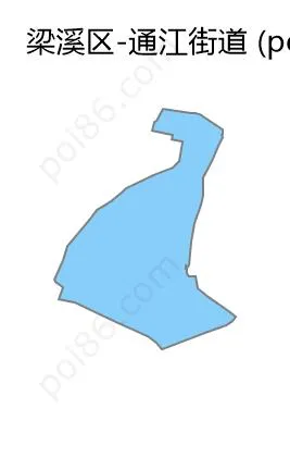 通江街道边界地图