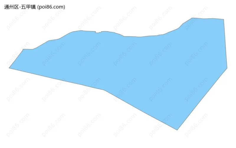 五甲镇边界地图