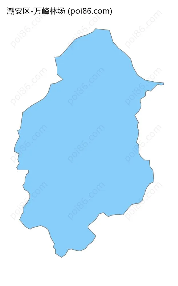 万峰林场边界地图