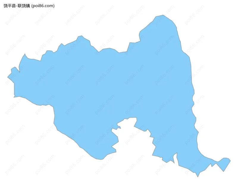 联饶镇边界地图