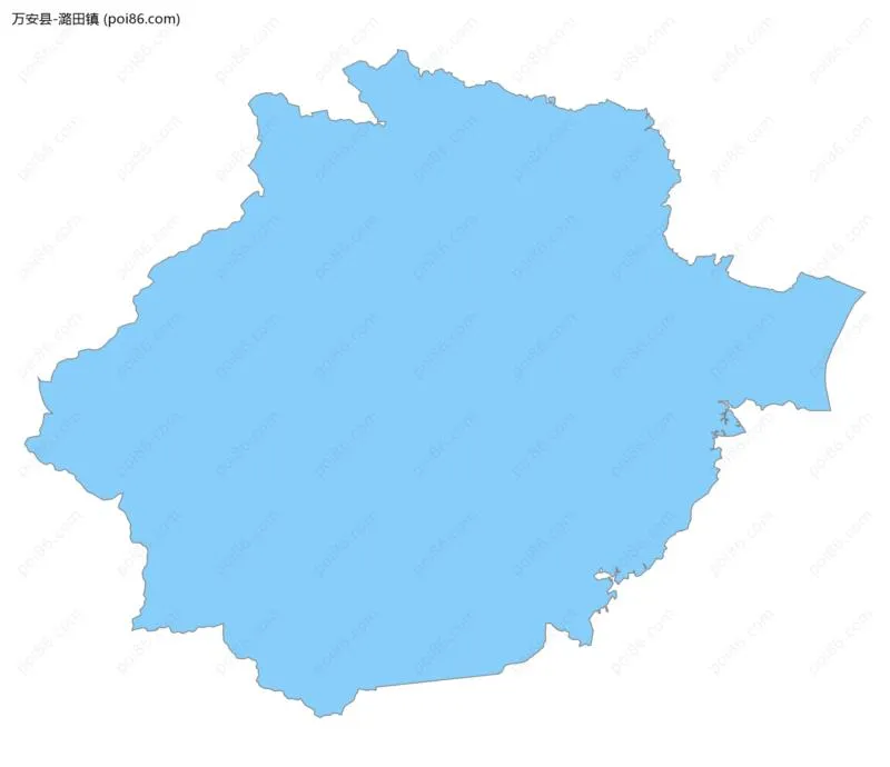 潞田镇边界地图