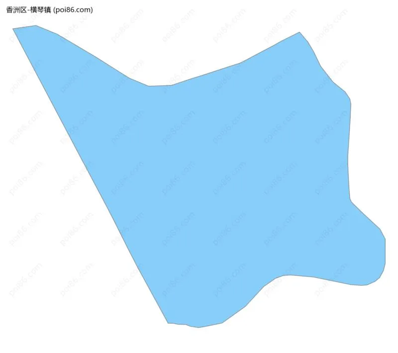 横琴镇边界地图