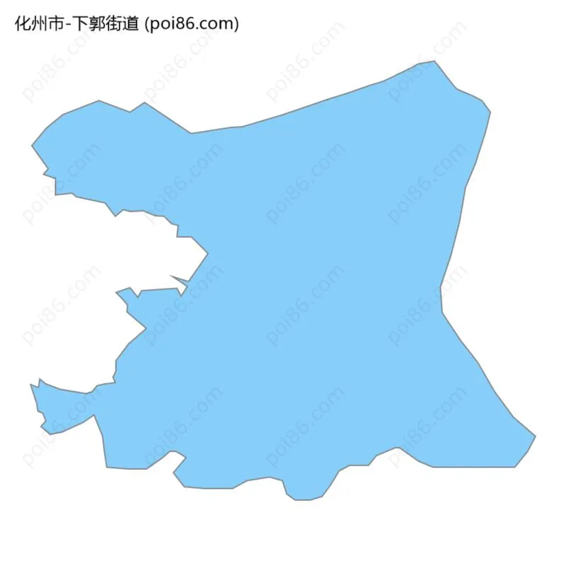 下郭街道边界地图