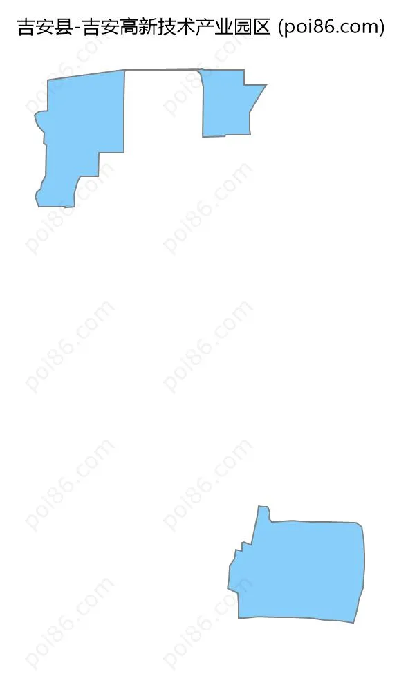 吉安高新技术产业园区边界地图