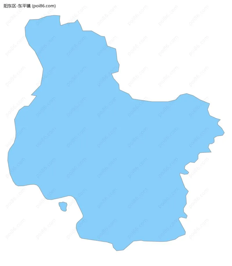 东平镇边界地图