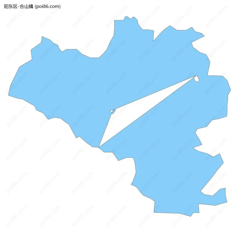 合山镇边界地图