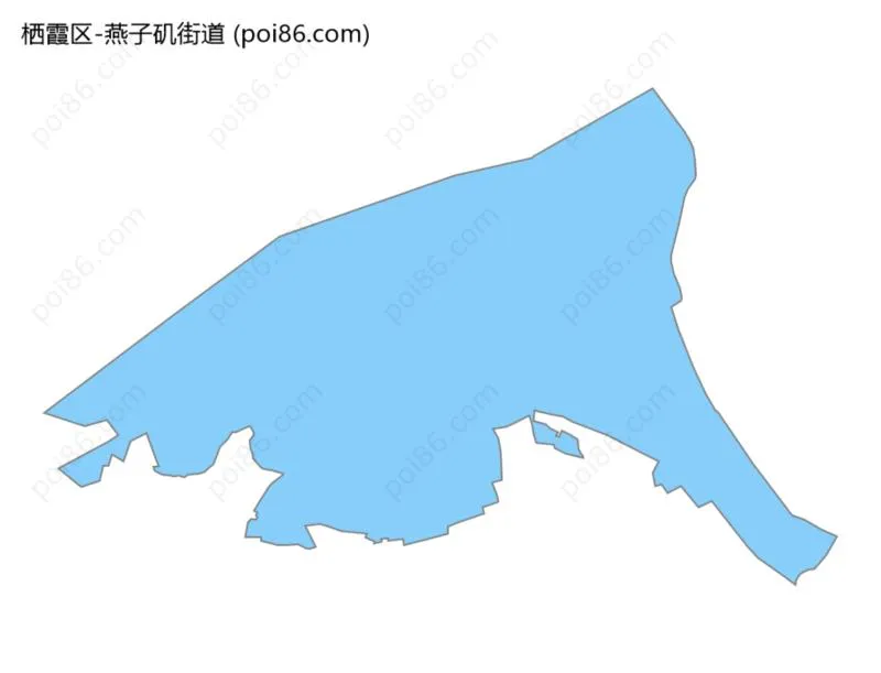 燕子矶街道边界地图