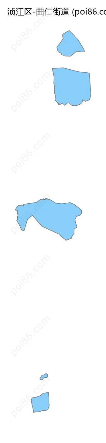 曲仁街道边界地图