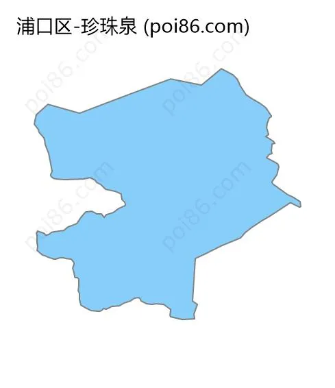 珍珠泉边界地图