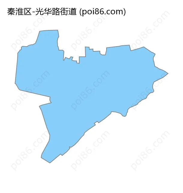 光华路街道边界地图