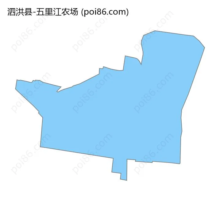 五里江农场边界地图