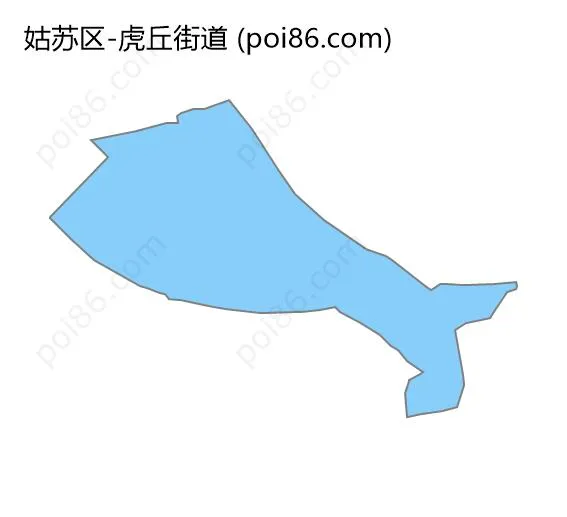 虎丘街道边界地图